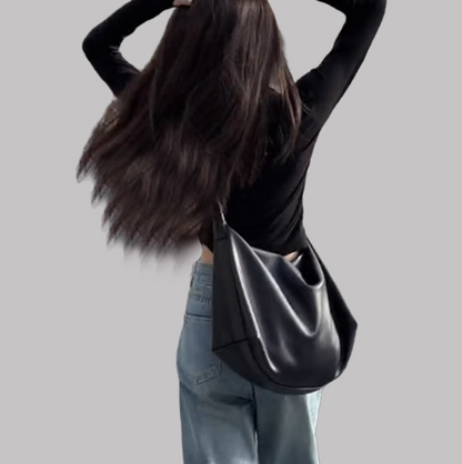 新しいカジュアルで多用途なソフトレザーの大容量トートバッグ、クロスボディ、通勤、ショルダーバッグ、トレンディ